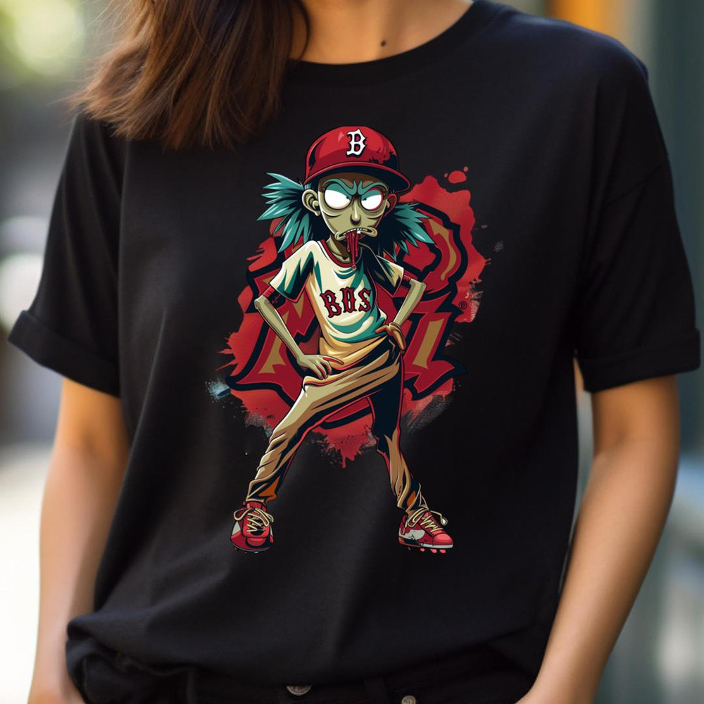 Cosmic Curveballs Aim For Sox Trademarks PNG, Rick And Morty Vs Boston Red Sox logo PNG, Rick And Morty Digital Png Files.jpg