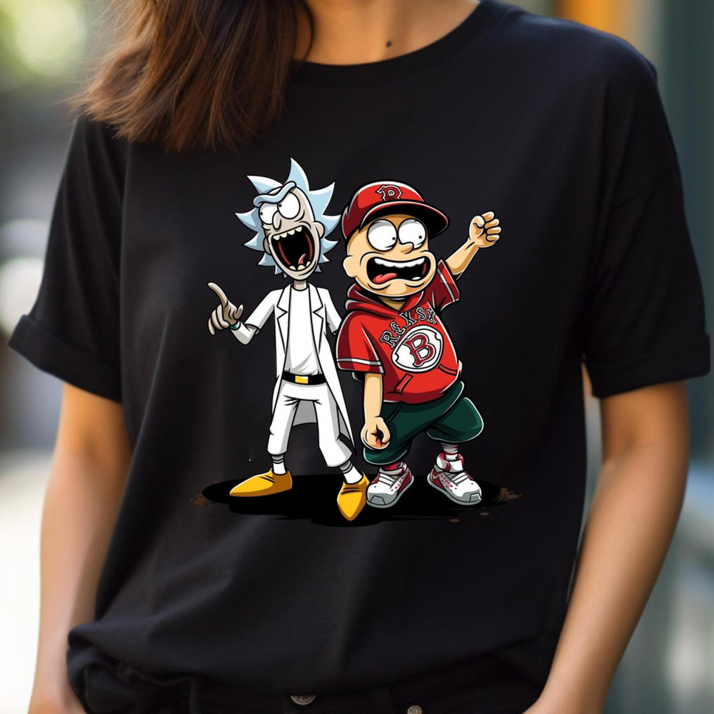 Clubhouse Laboratory Tinkering Against Venerated Boston Pride PNG, Rick And Morty Vs Boston Red Sox logo PNG, Rick And Morty Digital Png Files.jpg