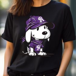 outfield escapades snoopy chases rockies logo png, snoopy vs colorado rockies logo png, snoopy digital png files
