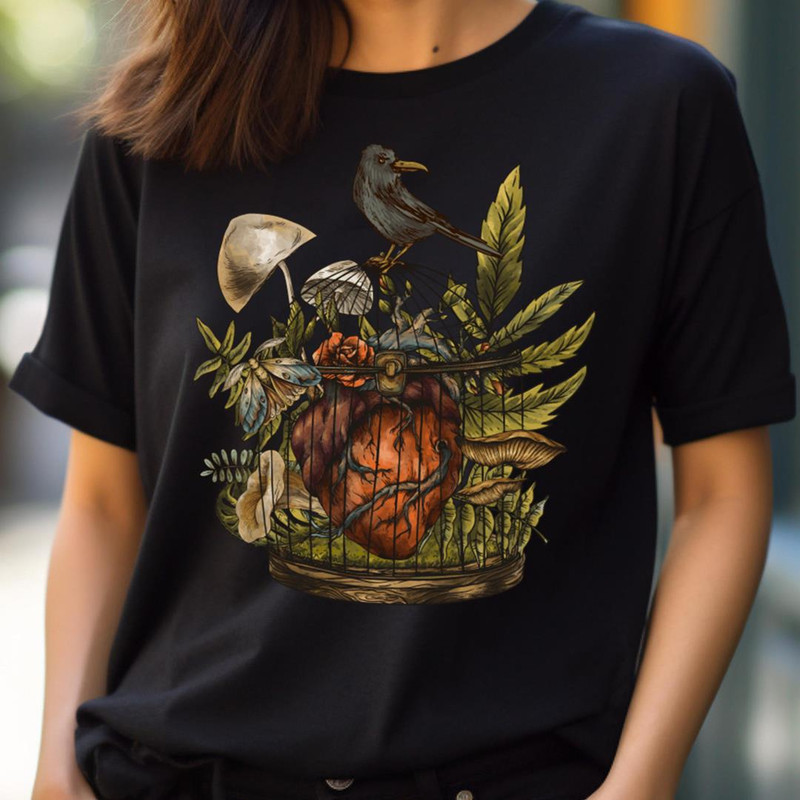 Goblincore Caged Heart - Delicate Cottagecore Aesthetic PNG, Cottagecore Aesthetic PNG.jpg