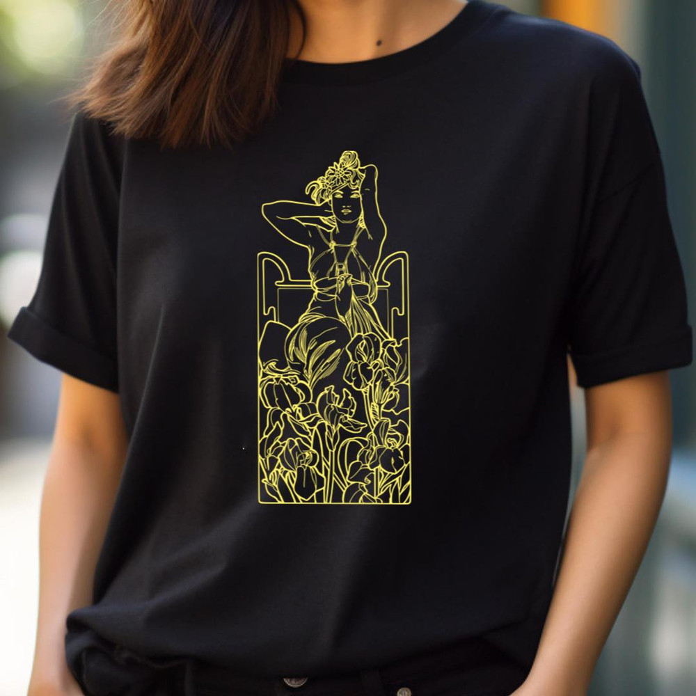 Alphonse Mucha Amethyste Yellow - Alphonse Mucha Legacy PNG, alphonse mucha PNG.jpg