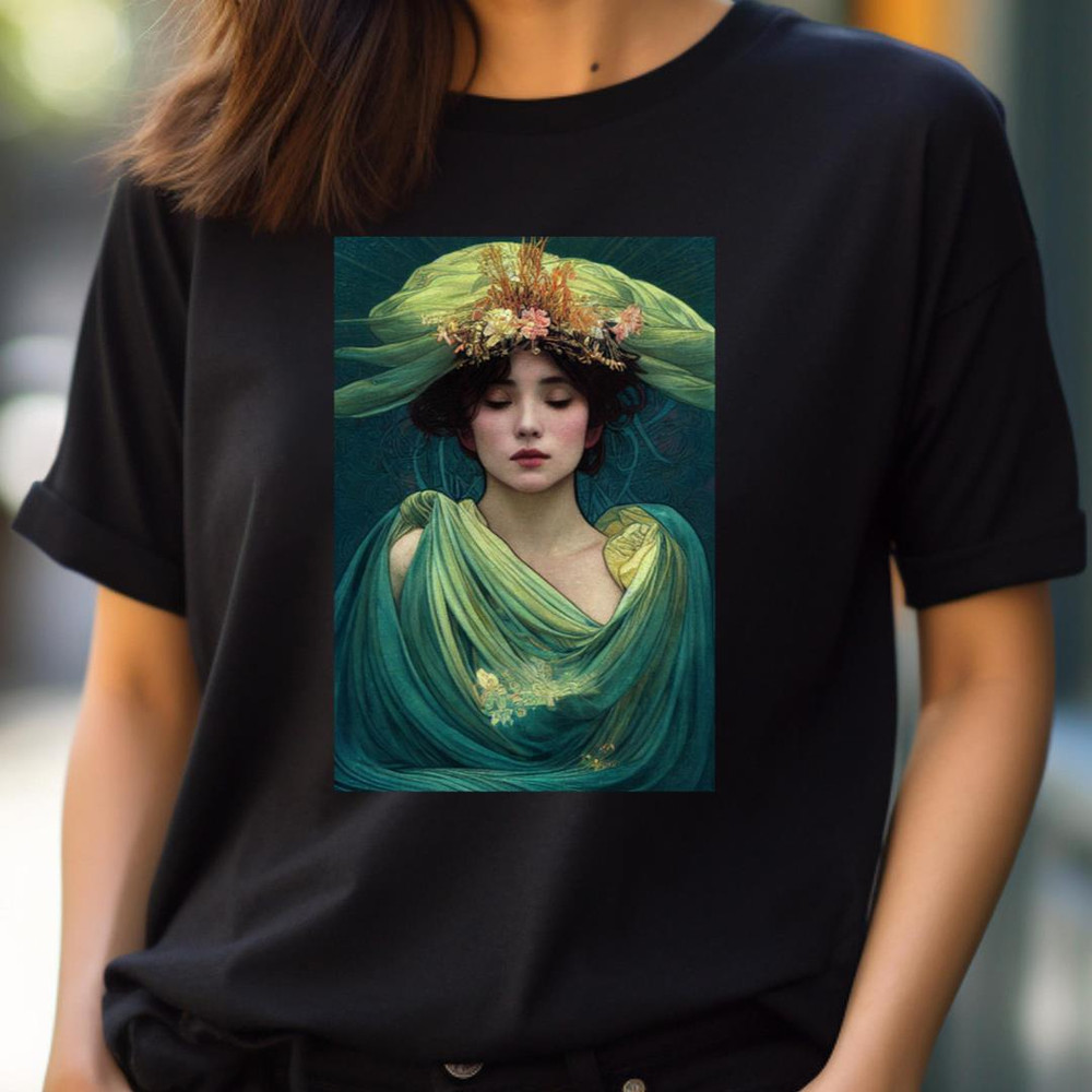 Art Nouveau Beauty In - Alphonse Mucha Sketches PNG, alphonse mucha PNG.jpg