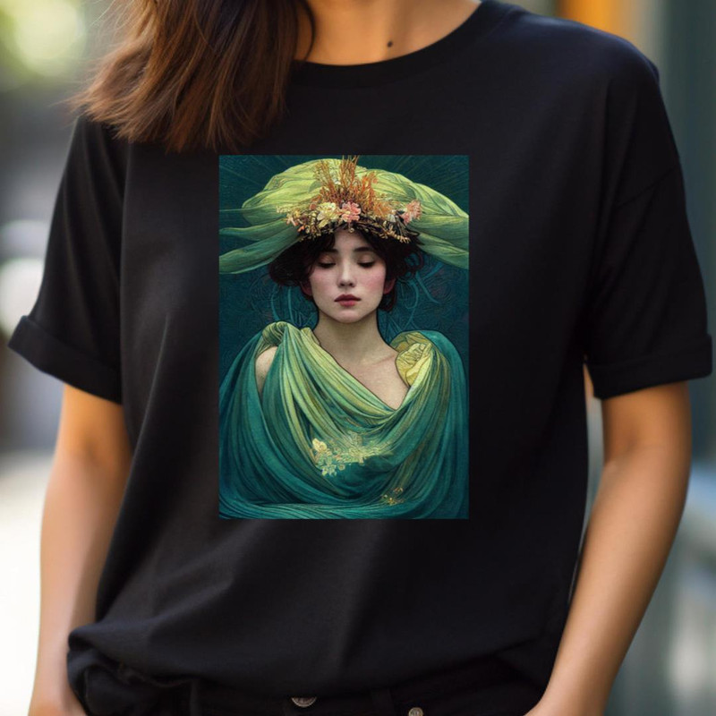 Art Nouveau Beauty In - Alphonse Mucha Sketches PNG, alphonse mucha PNG.jpg