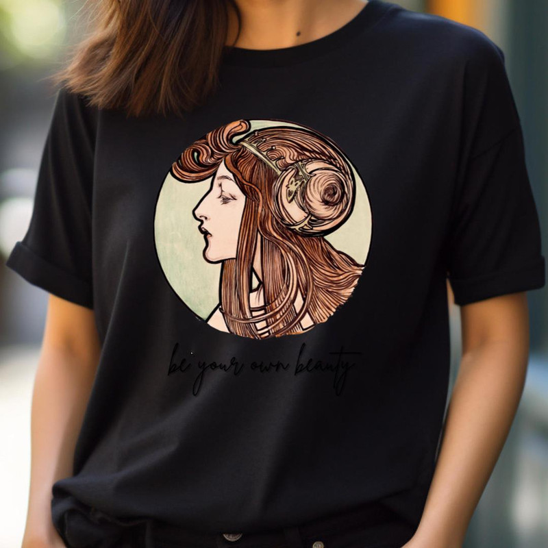 Beautiful Women Painting On - Alphonse Mucha Series PNG, alphonse mucha PNG.jpg