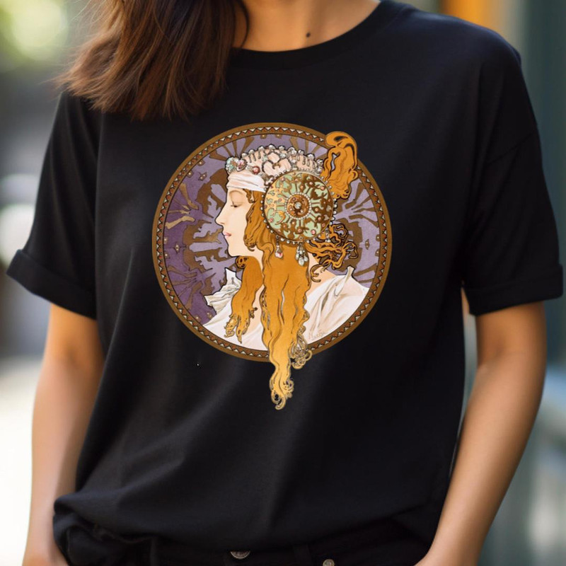 Byzantine Head - Alphonse Mucha Styles PNG, alphonse mucha PNG.jpg