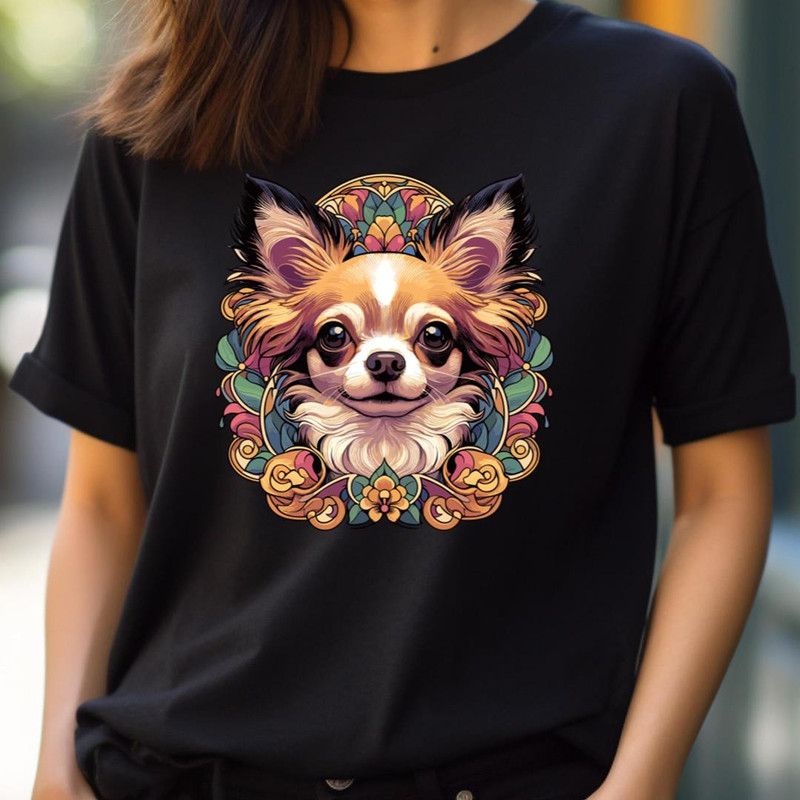 Chihuahua Dog - Alphonse Mucha Renaissance PNG, alphonse mucha PNG.jpg