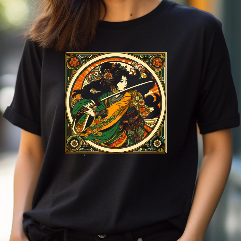 Chinese Swordswoman - Alphonse Mucha Icon PNG, alphonse mucha PNG.jpg