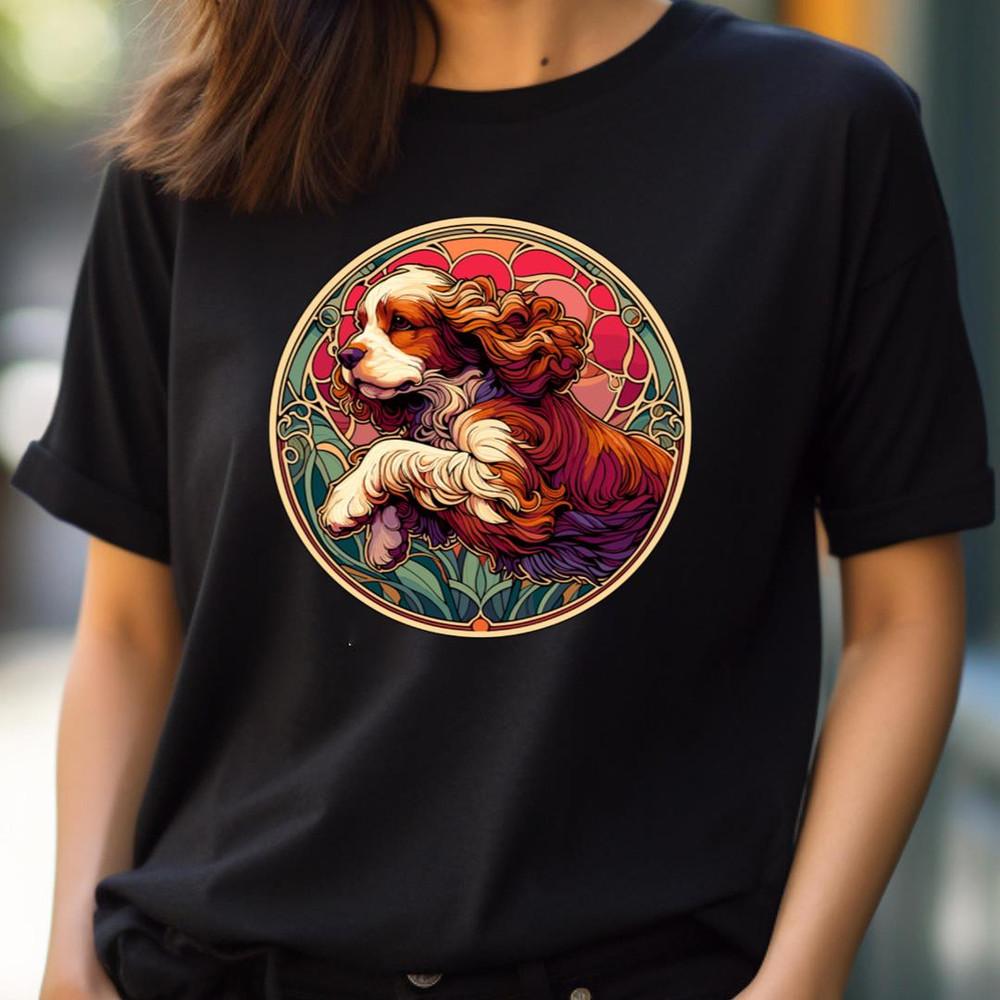 Cocker Spaniel Art Nouveau - Alphonse Mucha Elements PNG, alphonse mucha PNG.jpg