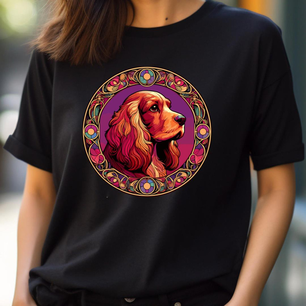 Cocker Spaniel Dog - Alphonse Mucha Galleries PNG, alphonse mucha PNG.jpg