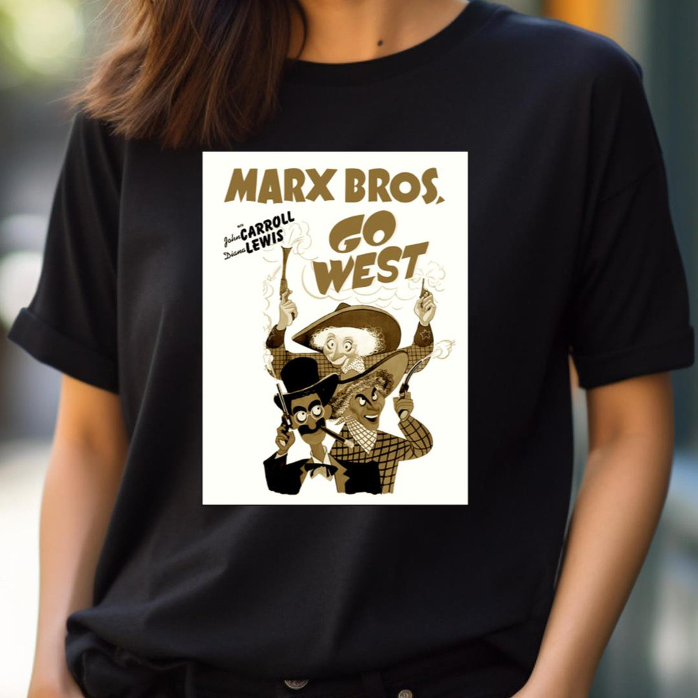 Go West Movie Poster - Groucho Marx Anecdotes PNG, Groucho Marx PNG.jpg