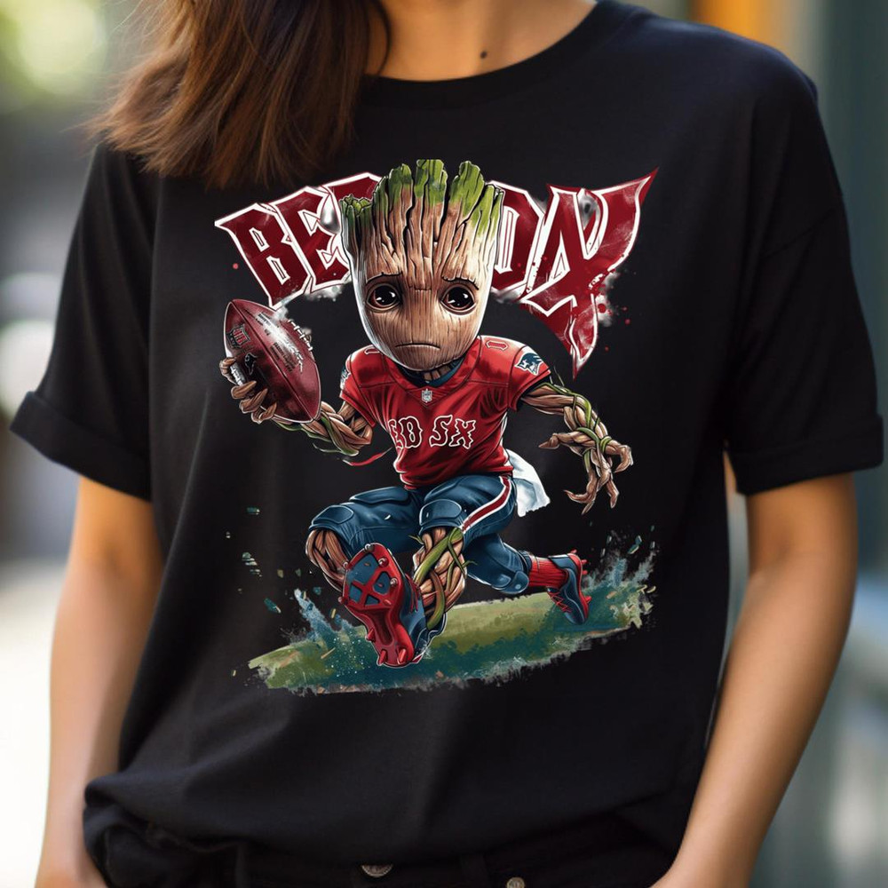 Galactic Gamble Groot And Sox Logo PNG, Groot Vs Boston Red Sox logo PNG, Groot Digital Png Files.jpg