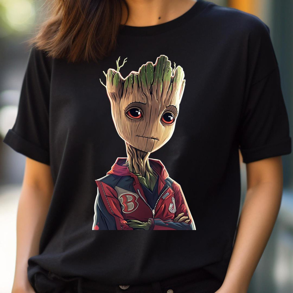 Wisdom In Wood Groot Swings Red Sox PNG, Groot Vs Boston Red Sox logo PNG, Groot Digital Png Files.jpg
