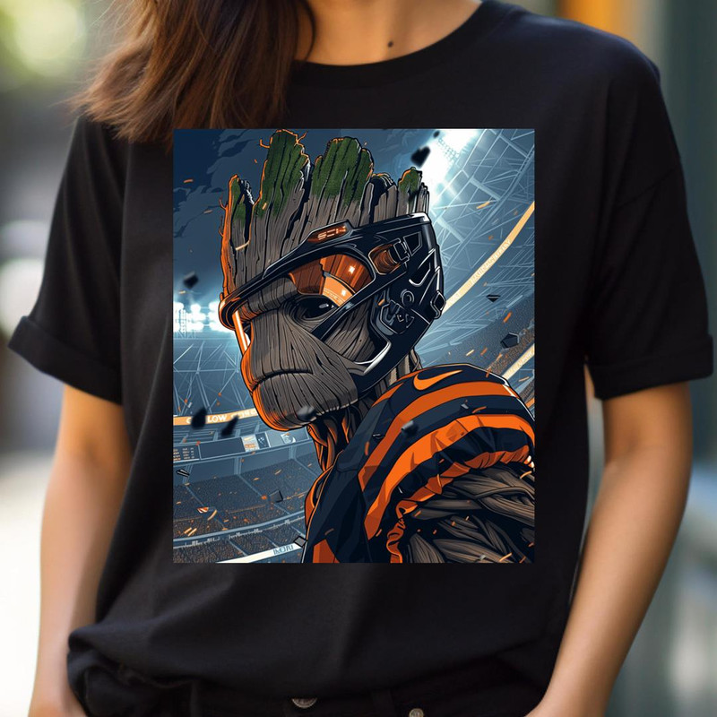 Botanical Slugger Groot Vs Tribe'S Logo PNG, Groot Vs Cleveland Indians logo PNG, Groot Digital Png Files.jpg