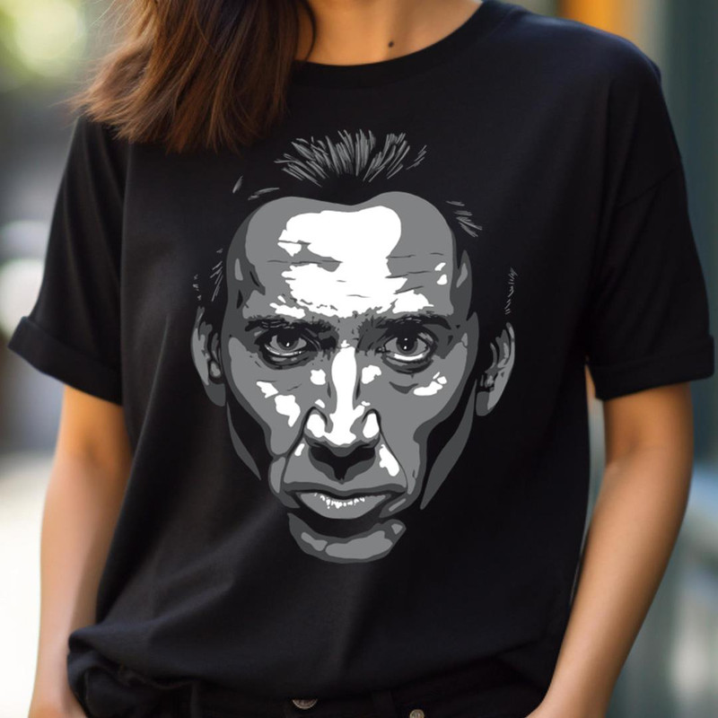 Nicolas Cage Greyscale - Nicolas Cage Intrigues PNG, Nicolas Cage PNG.jpg