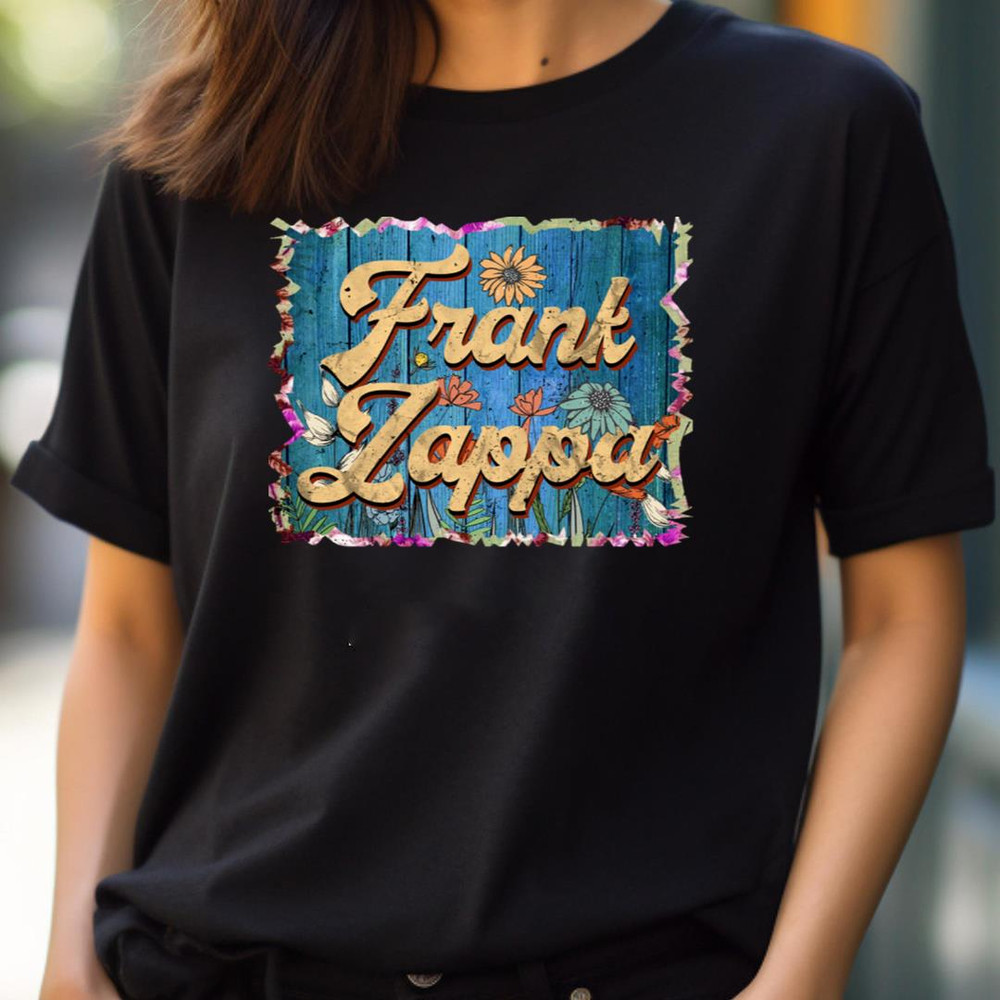Retro Frank Name Flowers - Frank Zappa Mastery PNG, Frank Zappa PNG.jpg