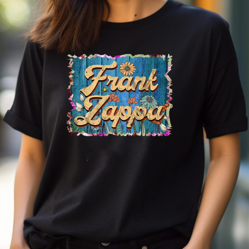 Retro Frank Name Flowers - Frank Zappa Mastery PNG, Frank Zappa PNG.jpg