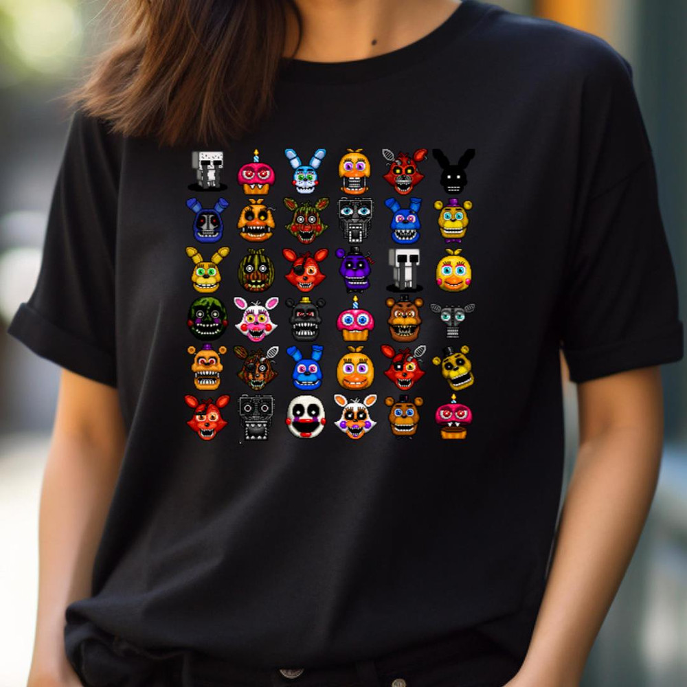 Fnaf Pixel Art Collage - Five Night At Freddy'S Fears PNG, Five Night At Freddy PNG.jpg