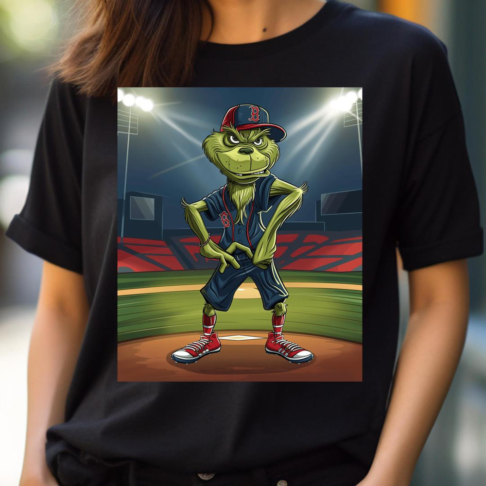The Grinch Grumbles At Red Sox Logo PNG, The Grinch Vs Boston Red Sox logo PNG, Grinch Digital Png Files.jpg