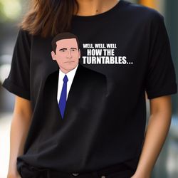 michael scott turntables - barking the office png, the office png
