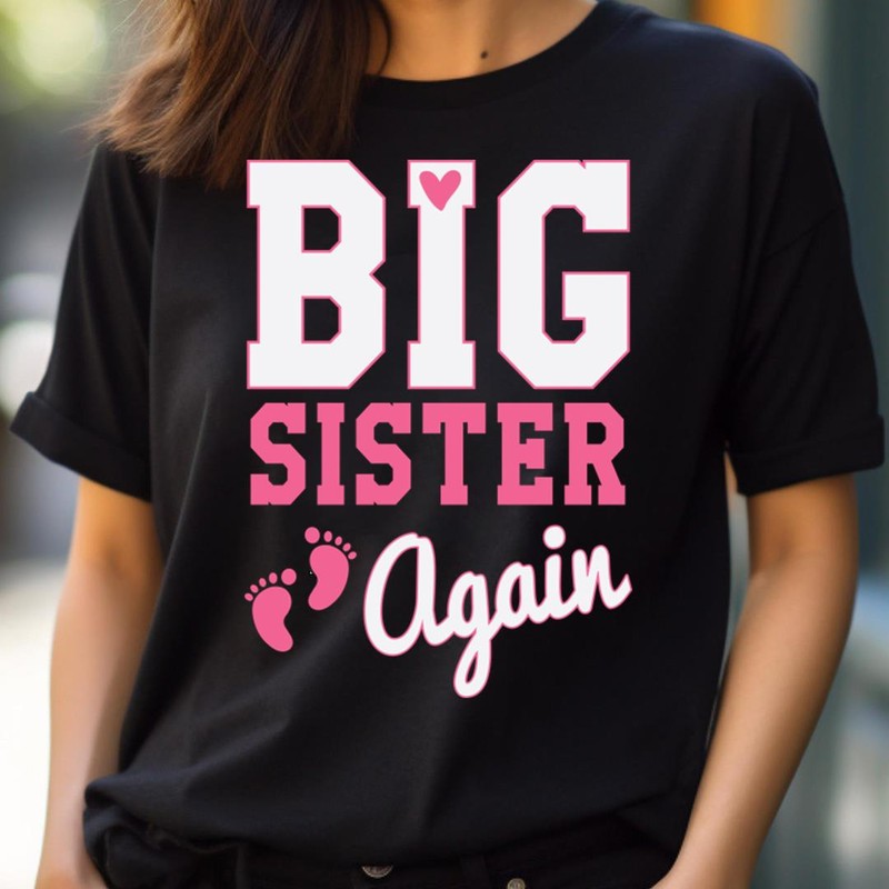 Big Sister Again - Charming Pregnancy Announcement PNG, Pregnancy Announcement PNG.jpg