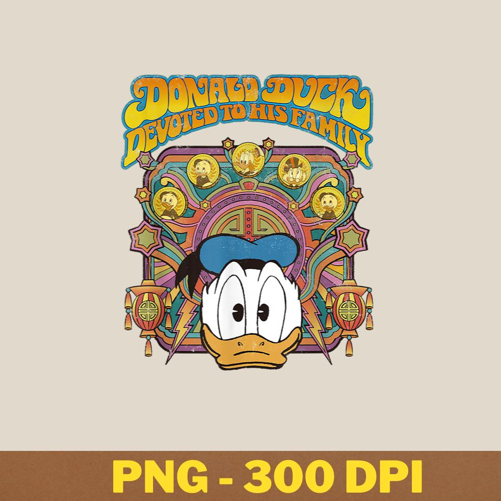 Vintage Vibe Retro Donald Duck PNG, Donald Duck PNG, Donald Duck Digital Png Files.jpg
