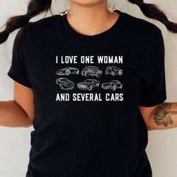 i love one woman and several cars mechanic car guy husband png, mcqueen png, lightning mcqueen digital png files