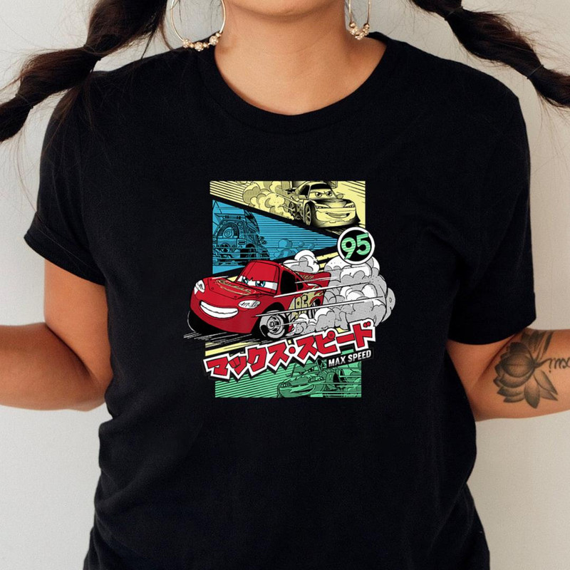 Pixar Cars Lightning Mcqueen 95 Max Speed Japanese Premium PNG, Mcqueen PNG, Lightning Mcqueen Digital Png Files_T-Shirt_File PNG.jpg