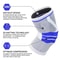 Silicone Patella Knee Compression Sleeve Arthritis Support Brace For Sports Joint Protection 2