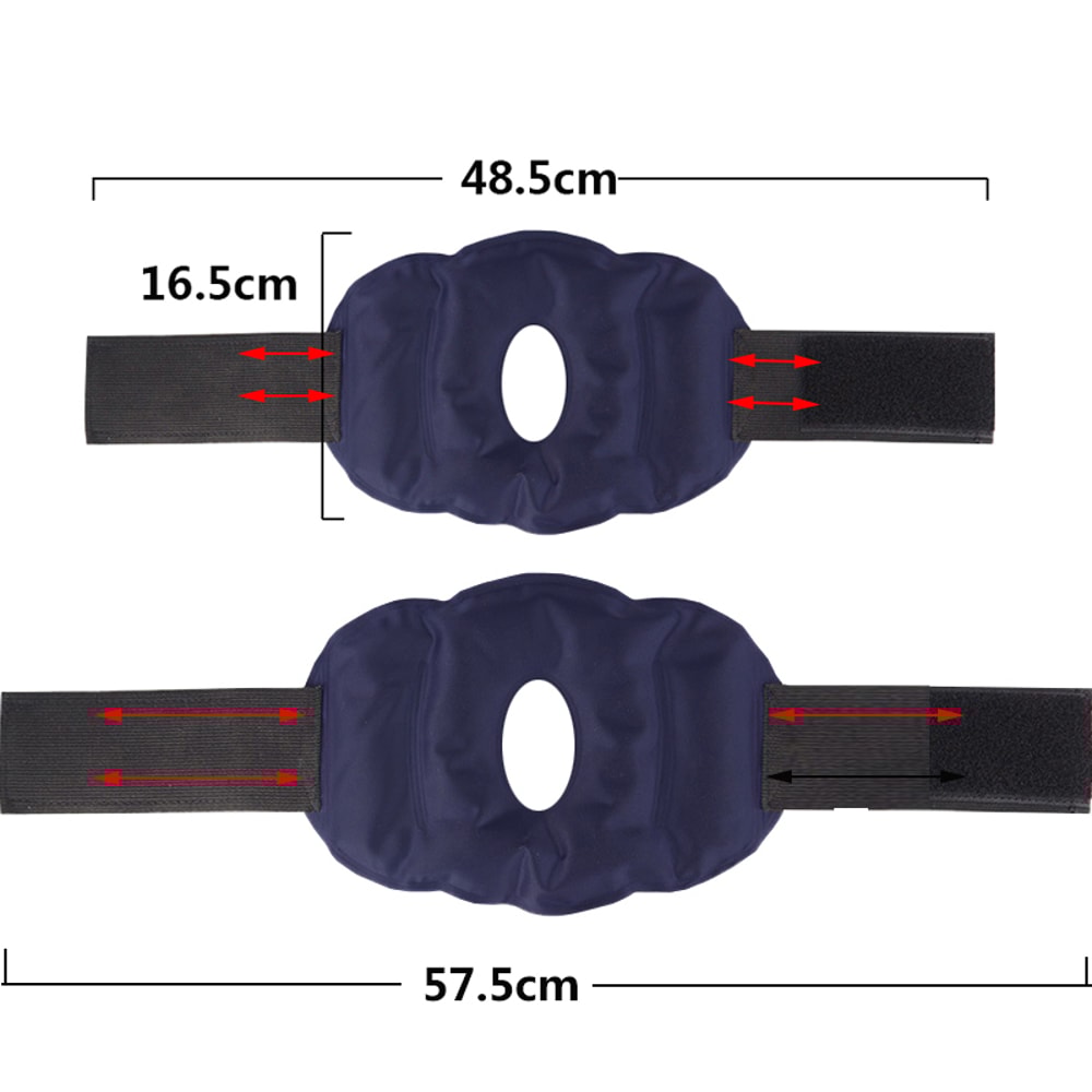 Reusable Knee Ice Pack Wrap Adjustable Hot Cold Therapy Gel Brace For Injury Relief And Recovery 5