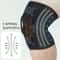 Plus Size Open Back Knee Brace with Side Stabilizers and Patella Support for Meniscus Tear Relief