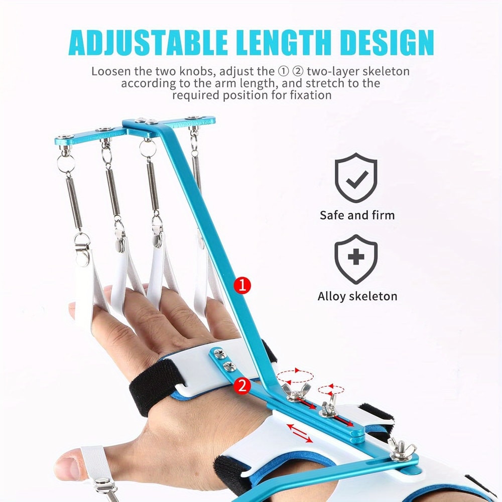 Adjustable Finger Strengthener And Hand Grip Trainer Wrist Exercise Support For Rehabilitation Fitn 2