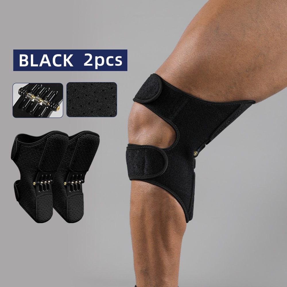 Triple Spring Knee Booster Brace Adjustable Rebound Knee Stabilizer For Squats Training Support Men 5