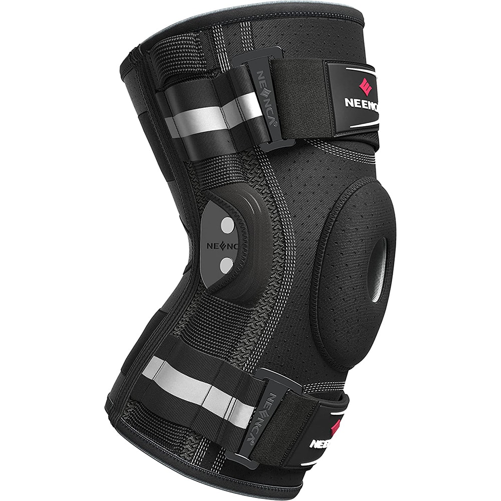 Hinged Knee Brace With Side Stabilizers For Knee Pain Relief And Joint Support 0