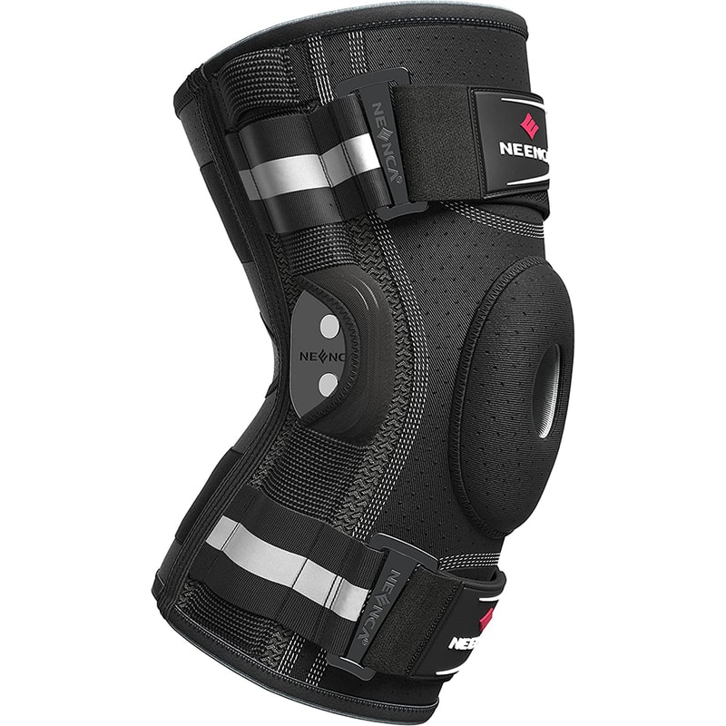 Hinged Knee Brace With Side Stabilizers For Knee Pain Relief And Joint Support 0