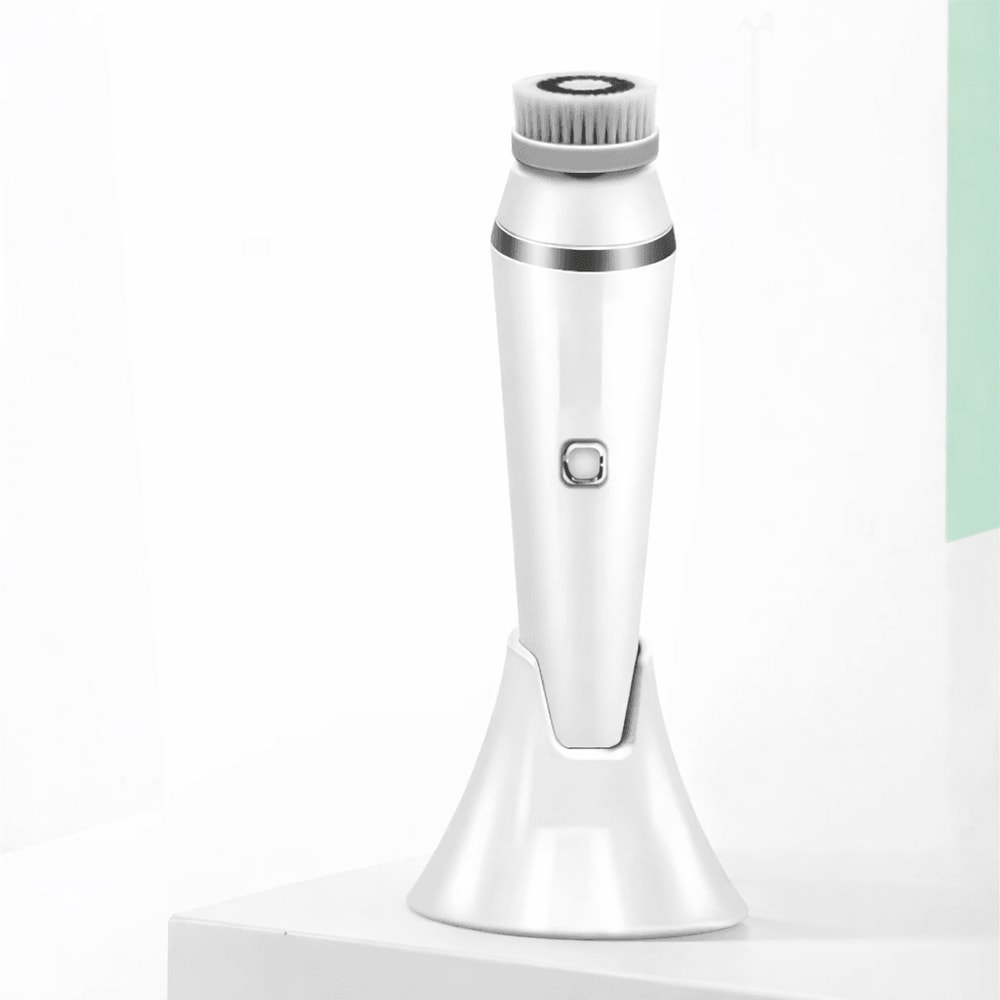 4 In 1 Electric Facial Cleansing Brush Deep Pore Face Cleansing Device With Massage Heads And Water 0