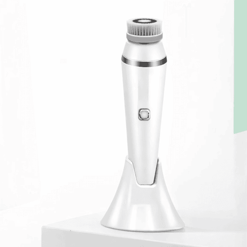 4 in 1 Electric Facial Cleansing Brush Deep Pore Face Cleansing Device with Massage Heads and Waterproof Design
