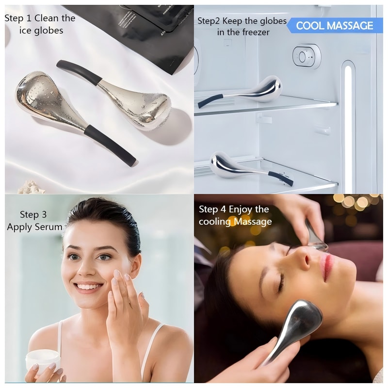 Stainless Hookup Product Mapping Ice Globes Facial Cooling Roller Cryo Sticks For Depuffing Eyes An 4