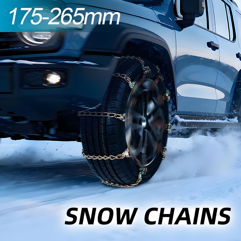 Manganese Steel Heavy Duty Tire Snow Chains Anti Skid Emergency Traction For Car Truck SUV Winter D 0