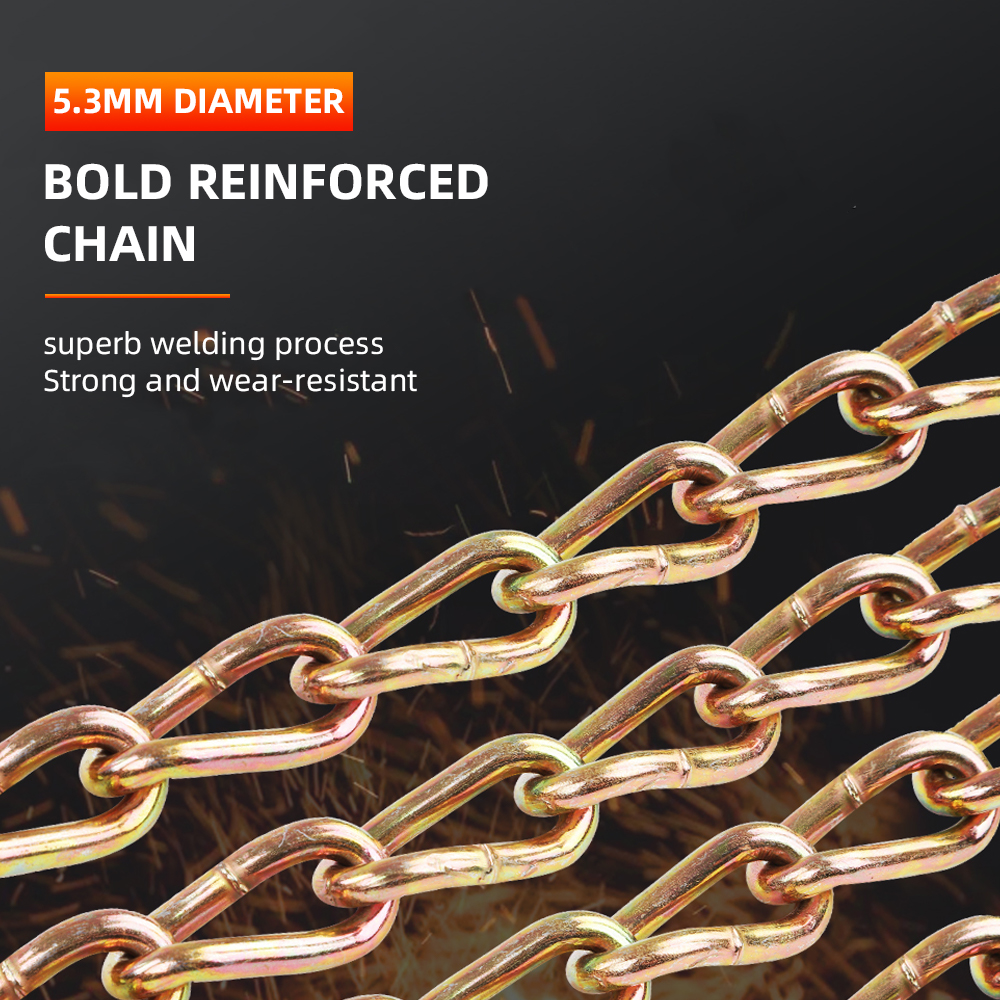 Manganese Steel Heavy Duty Tire Snow Chains Anti Skid Emergency Traction For Car Truck SUV Winter D 1