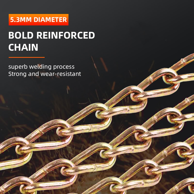 Manganese Steel Heavy Duty Tire Snow Chains Anti Skid Emergency Traction For Car Truck SUV Winter D 1