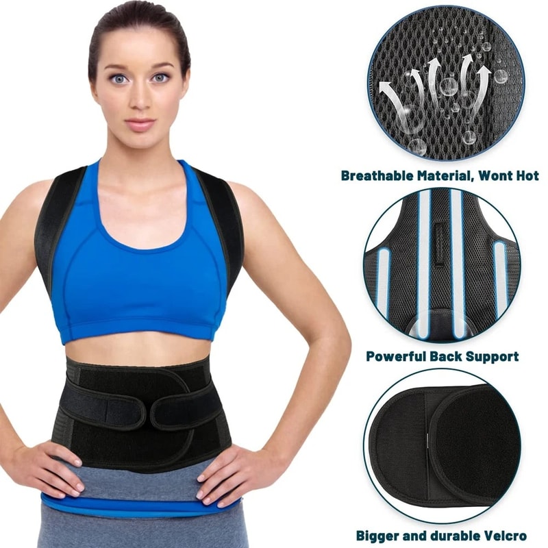 Adjustable Posture Corrector Back Brace For Men And Women Breathable Posture Corrector And Back Bra 3