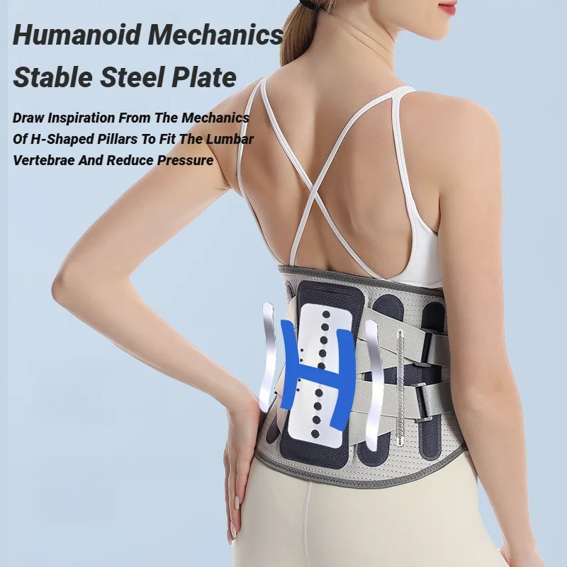 Adjustable Lumbar Support Belt for Lower Back Pain Relief Posture Corrector Back Brace for Men and Women