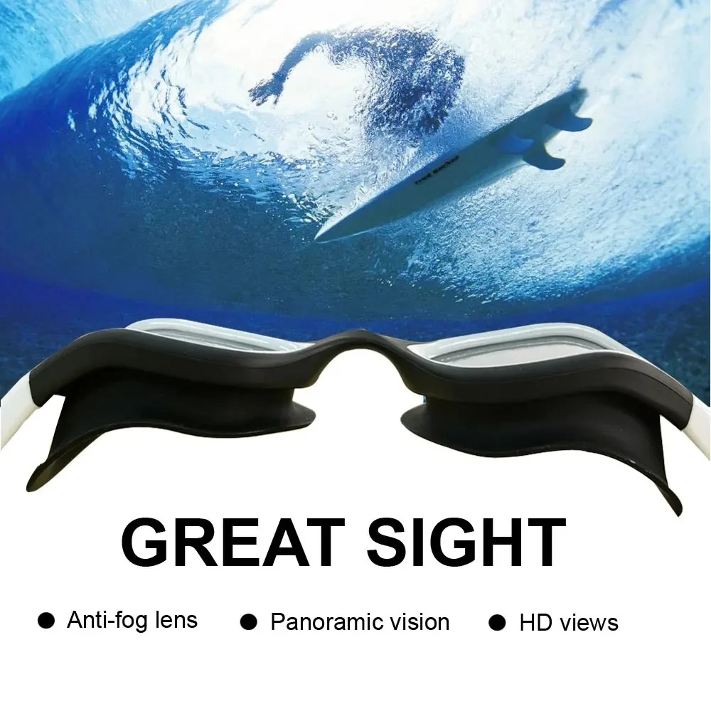 Polarized Anti Fog Swimming Goggles UV Protection Leakproof Silicone Swim Glasses for Men and Women