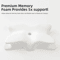 Butterfly Ergonomic Cervical Memory Foam Pillow For Neck Support And Pain Relief 4