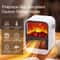 CozyFlame Portable Electric Fireplace Heater with Realistic Flame Effect and Quiet Desktop Space Heating