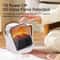 CozyFlame Portable Electric Fireplace Heater with Realistic Flame Effect and Quiet Desktop Space Heating