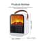 CozyFlame Portable Electric Fireplace Heater with Realistic Flame Effect and Quiet Desktop Space Heating