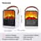 CozyFlame Portable Electric Fireplace Heater with Realistic Flame Effect and Quiet Desktop Space Heating