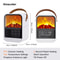 CozyFlame Portable Electric Fireplace Heater with Realistic Flame Effect and Quiet Desktop Space Heating