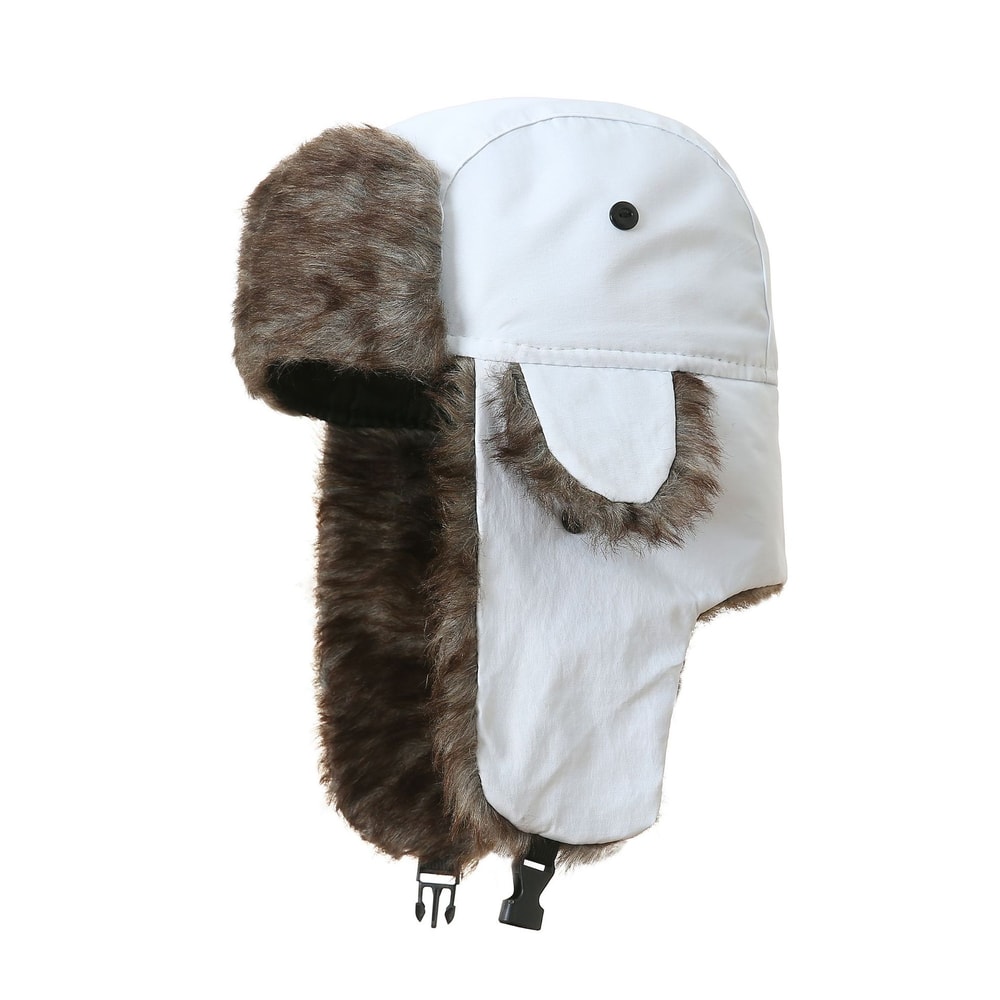 ArcticGuard Winter Trapper Hat With Faux Fur Lining Windproof Russian Ushanka Hat For Men Outdoor S 8